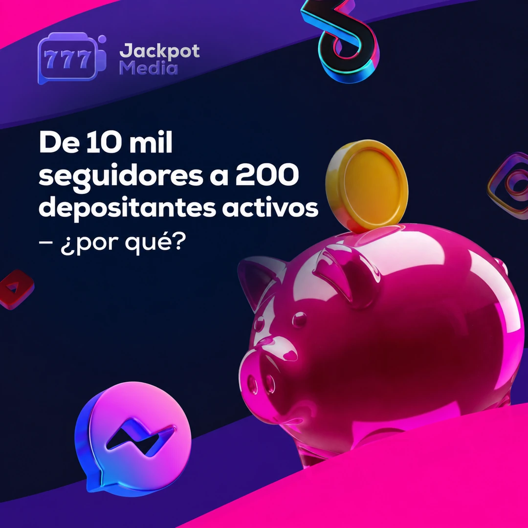 De 10 mil seguidores a 200 depositantes: por qué existe esa brecha
